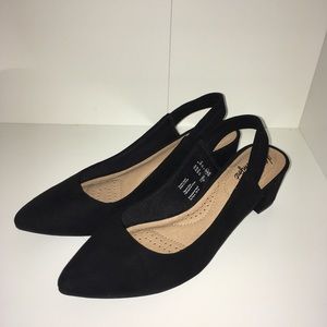 Dexflex Comfort Pointed Toe Sling Back Heels Sz 6